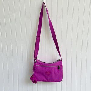 Kipling Nylon Messenger Crossbody Bag, Pink